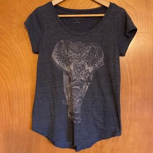 Comfy dark grey elephant T